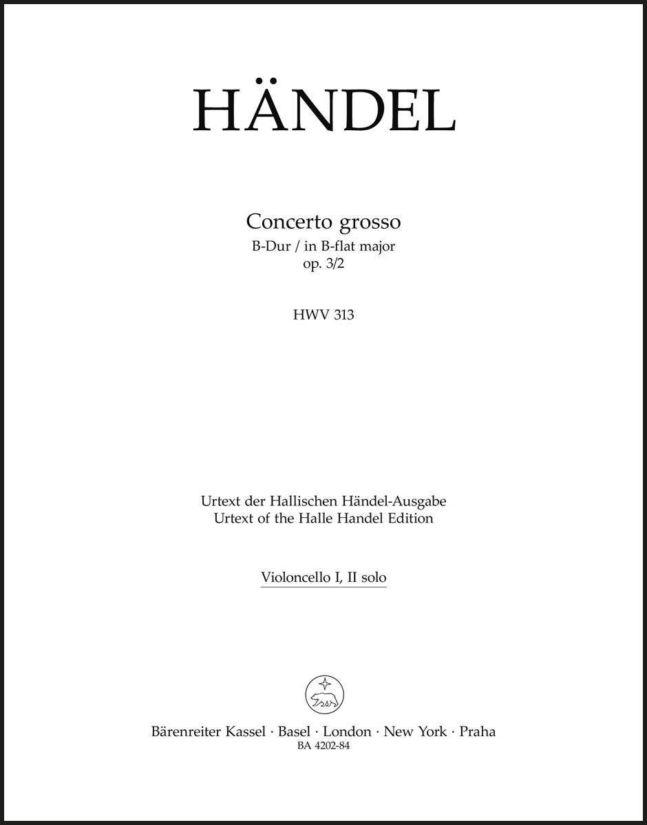 Handel: Concerto grosso in B-flat Major, HWV 313, Op. 3, No. 2