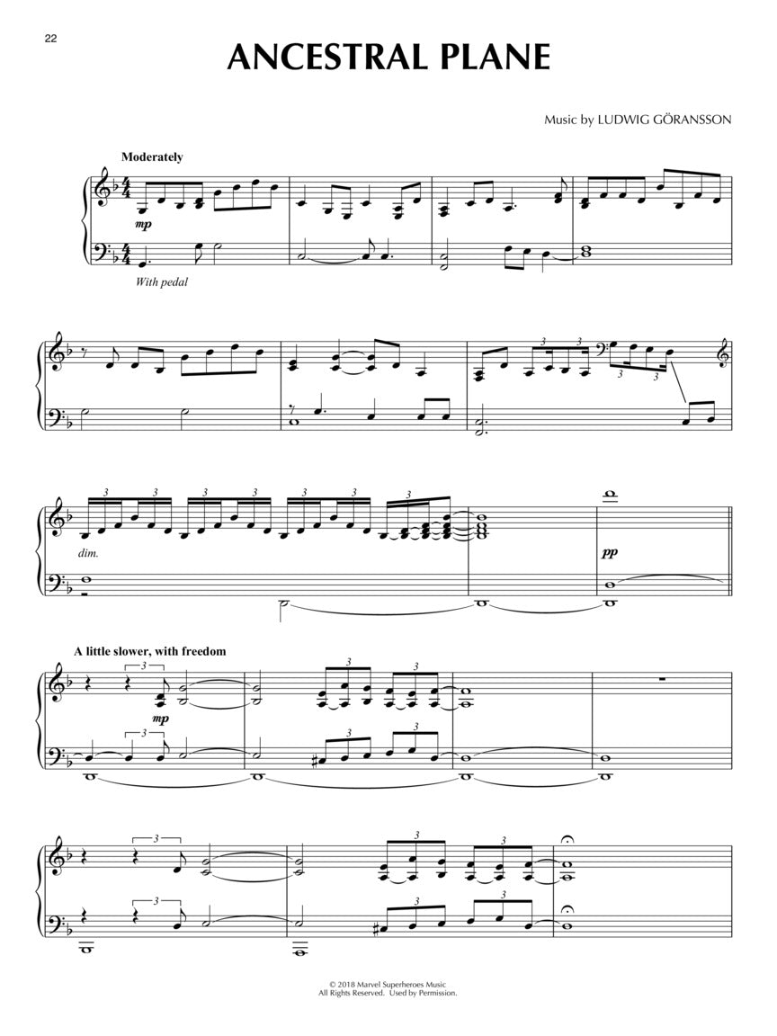 Black Panther - Piano Music from the Motion Picture