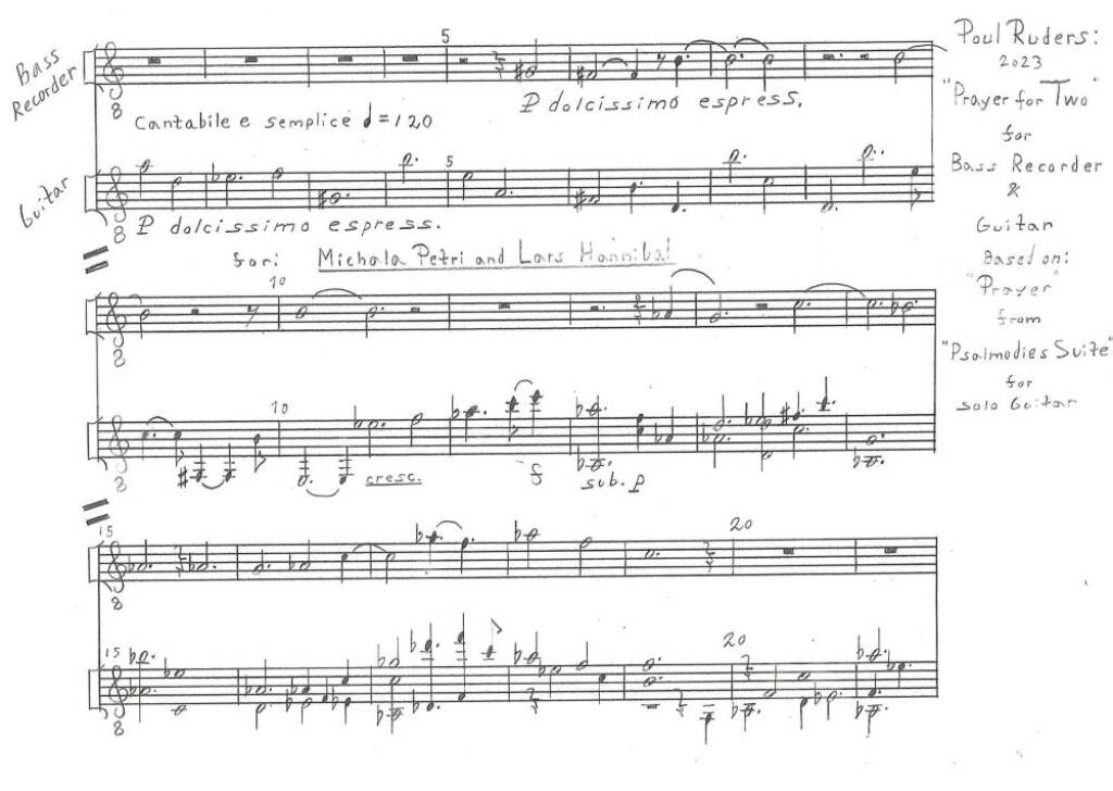 Ruders: Prayer for Two