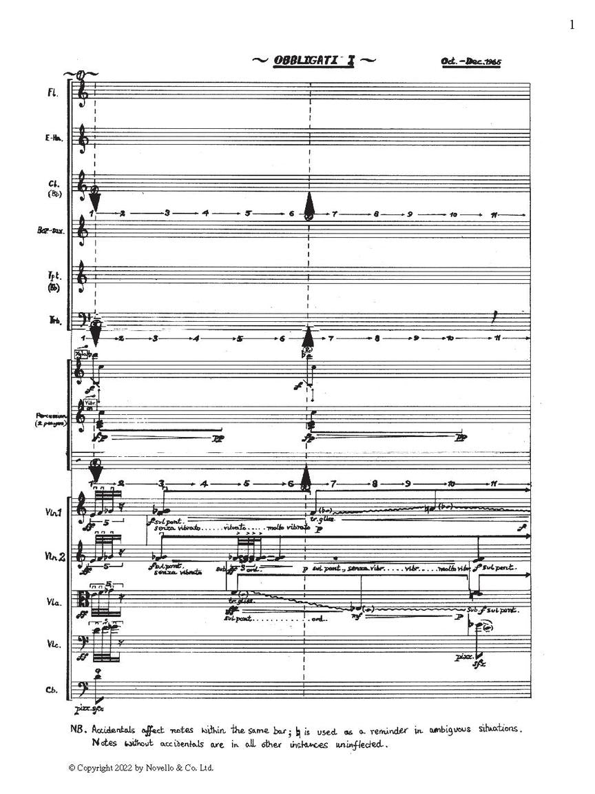 Connolly: Obbligati I, Op. 3