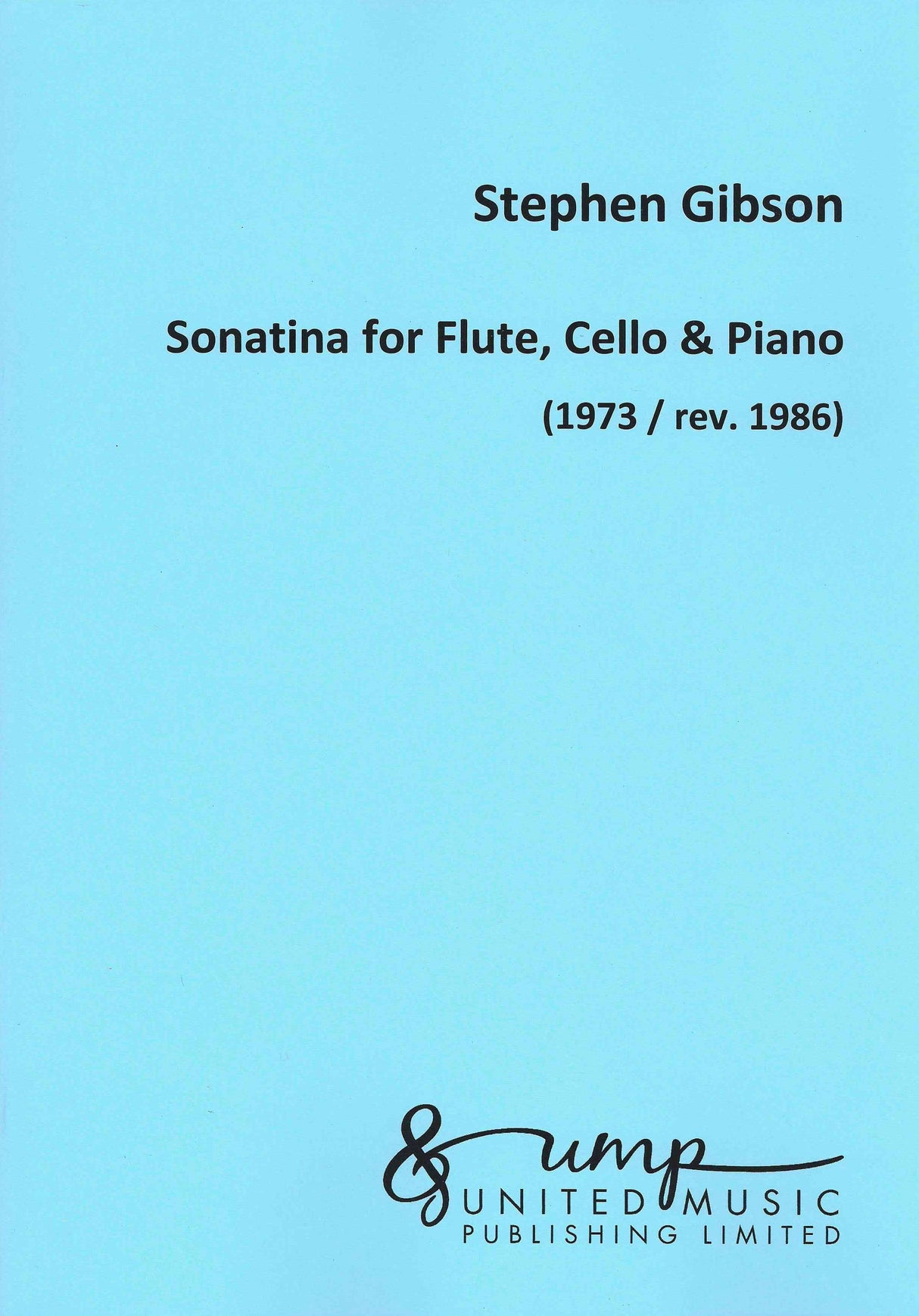 Gibson: Sonatina for Flute, Cello & Piano
