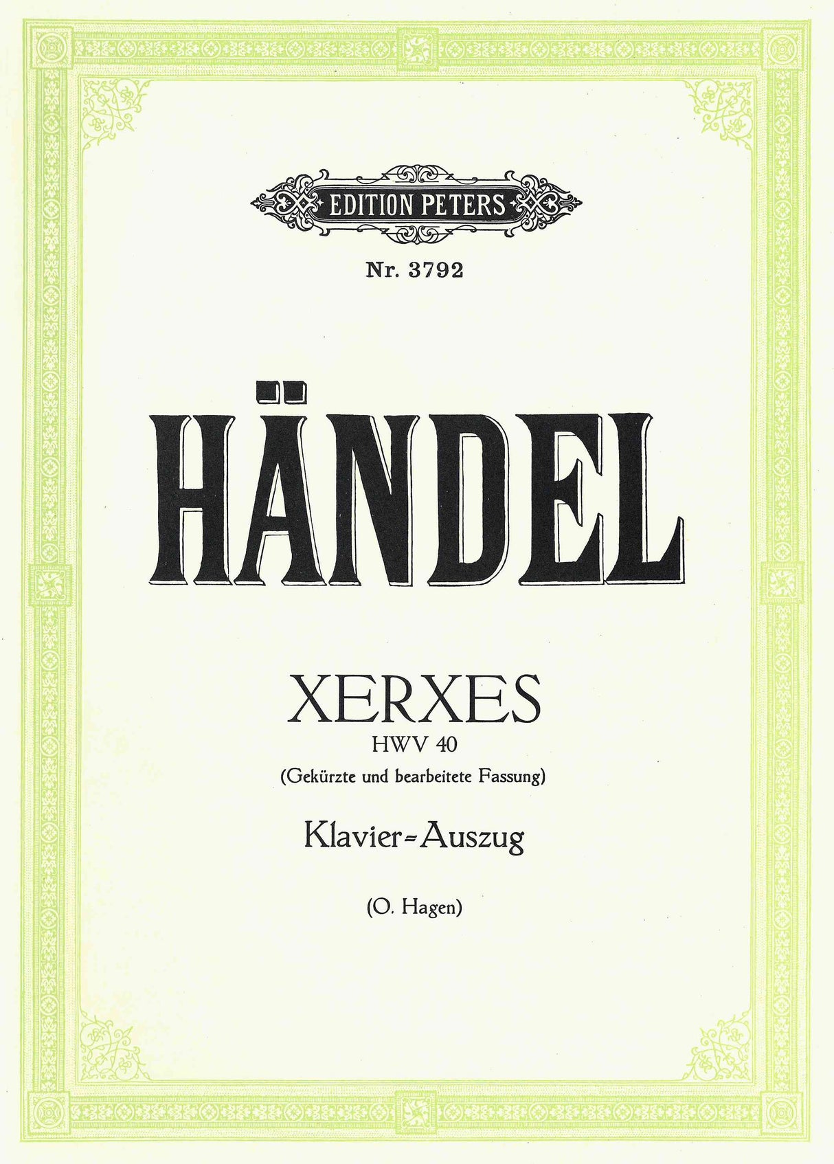 Handel: Xerxes, HWV 40