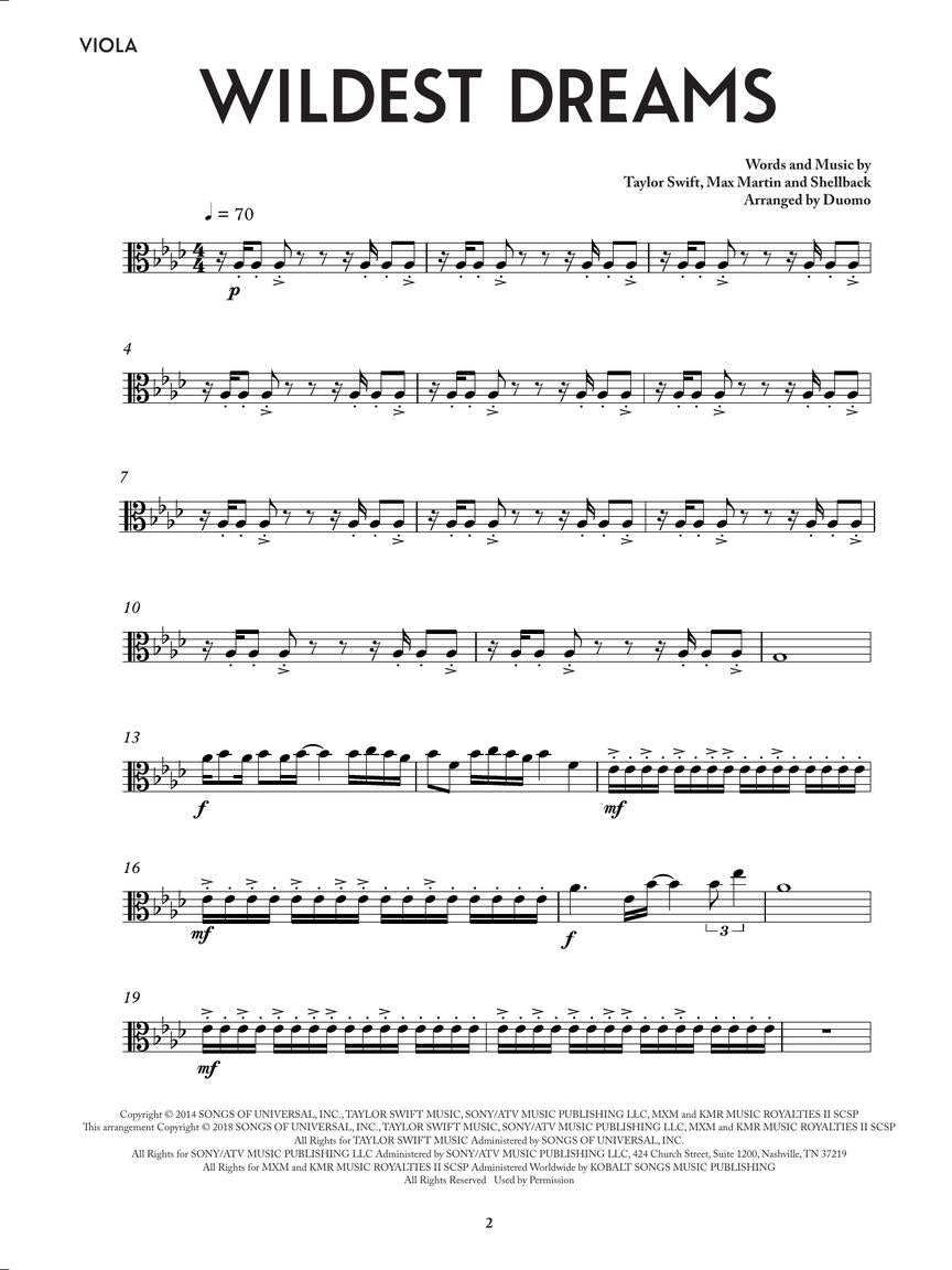 Taylor Swift: Wildest Dreams (arr. for string quartet)