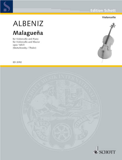 Albéniz: Malgueña (arr. for cello & piano)