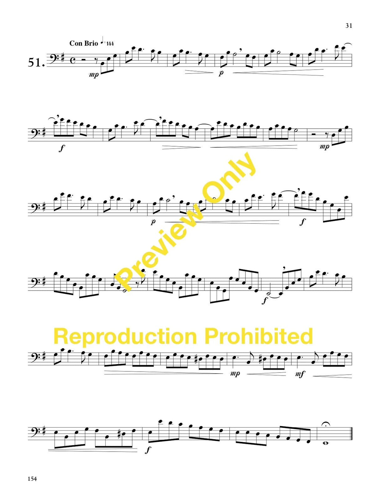 Fink: Advanced Musical Etudes for Trombone and Euphonium in Bass Clef