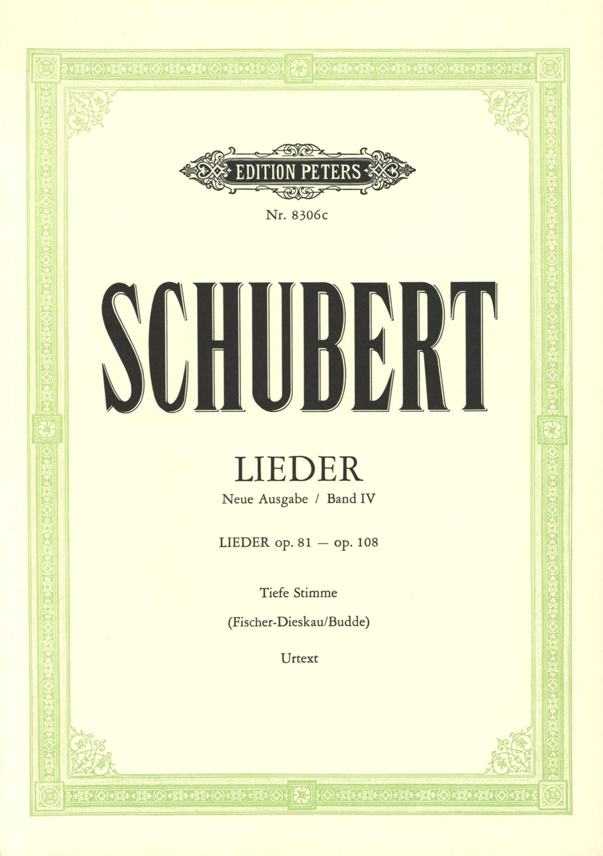 Schubert: Lieder - Volume 4 (opp. 81-108)