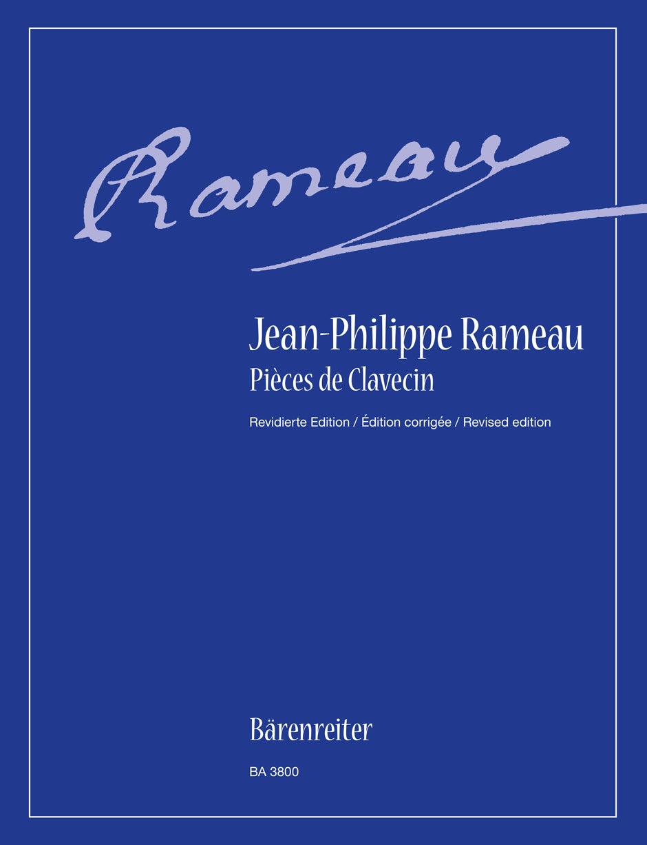 Jean-Philippe Rameau Pièces de Clavecin Rameau: Pièces de Clavecin – Ficks Music