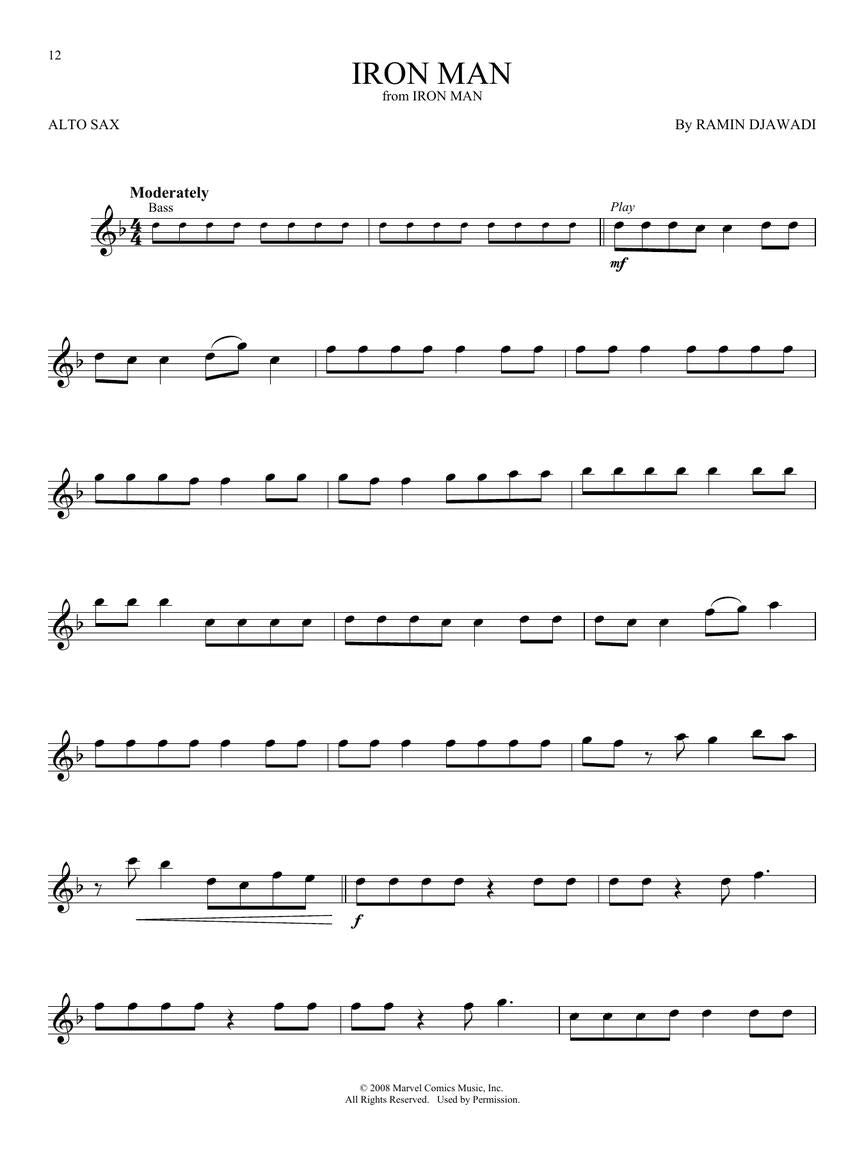 Superhero Themes Instrumental Play-Along for Alto Sax