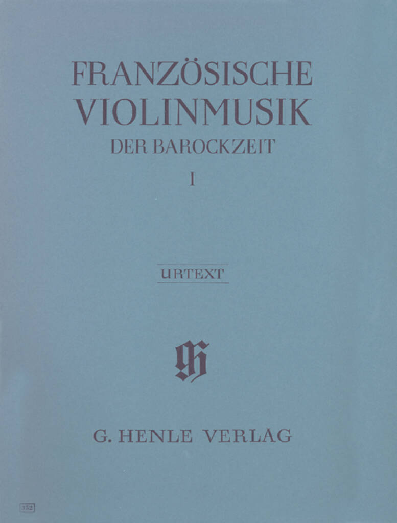 French Violin Music of the Baroque Era - Volume 1 – Ficks Music