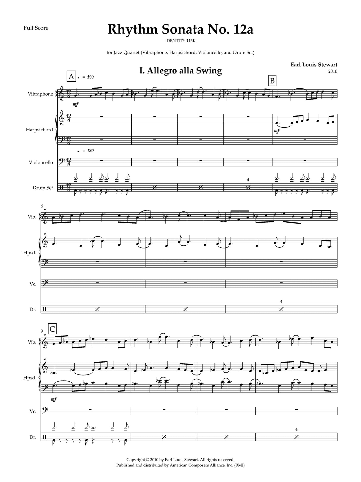 Stewart: Rhythm Sonata No. 12a