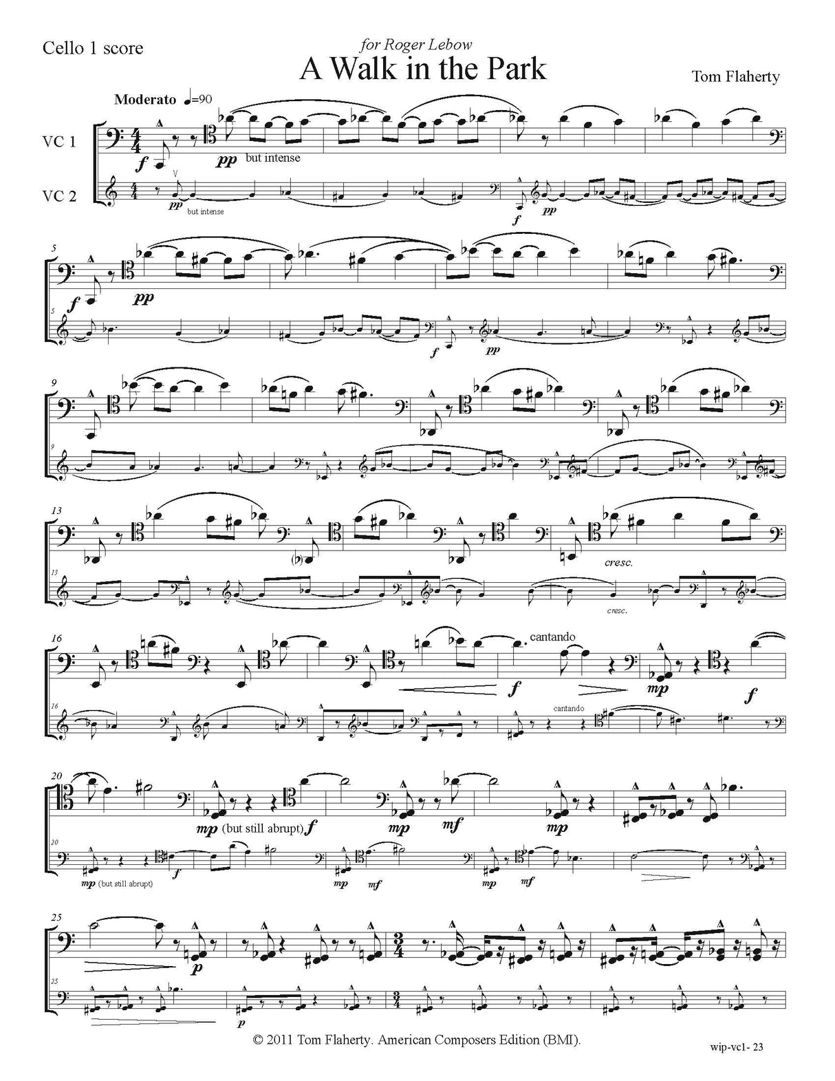 Flaherty: Walk in the Park