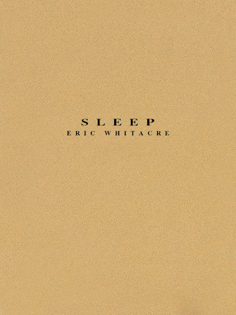Whitacre: Sleep