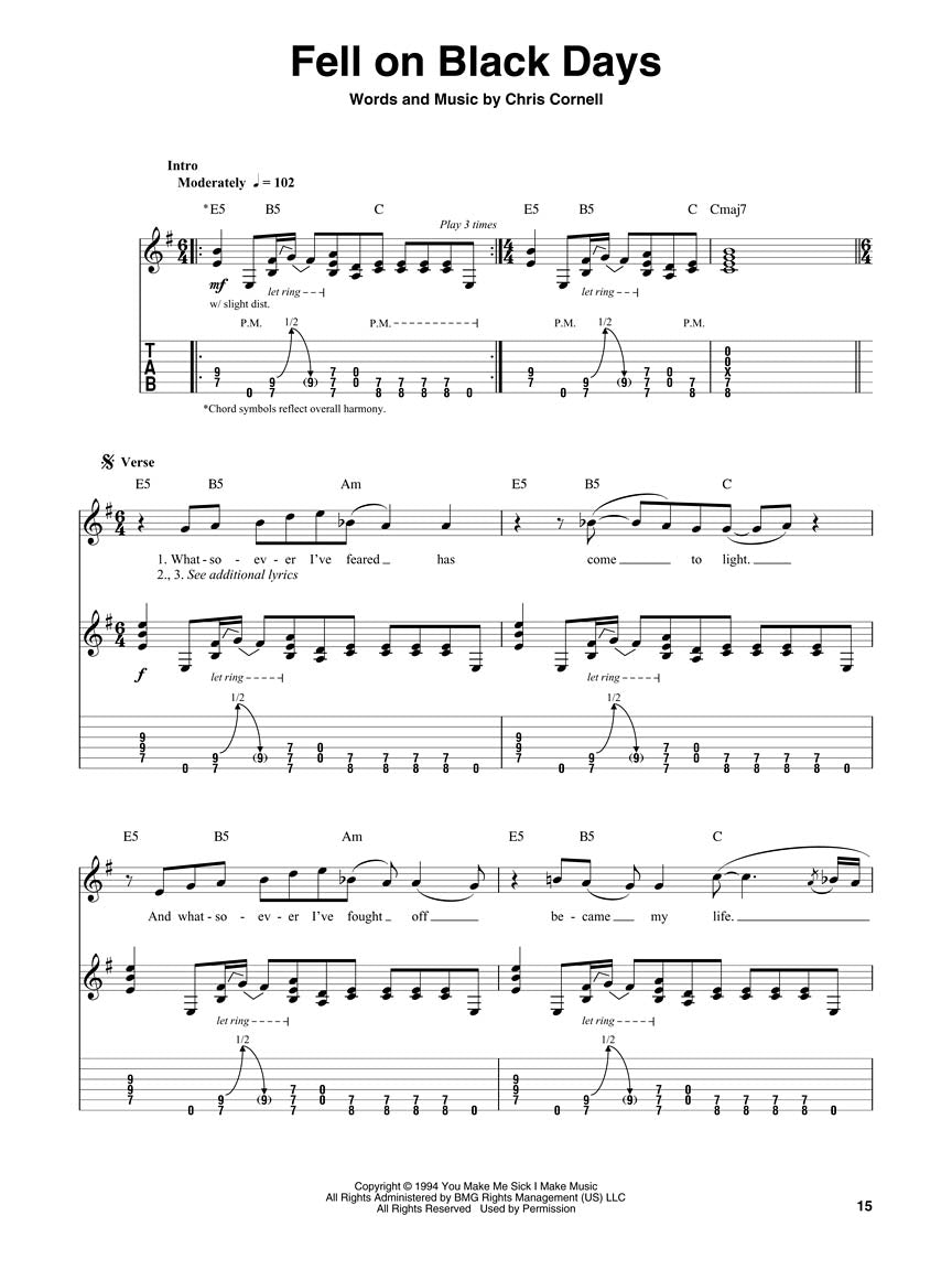 Soundgarden Guitar Play-along
