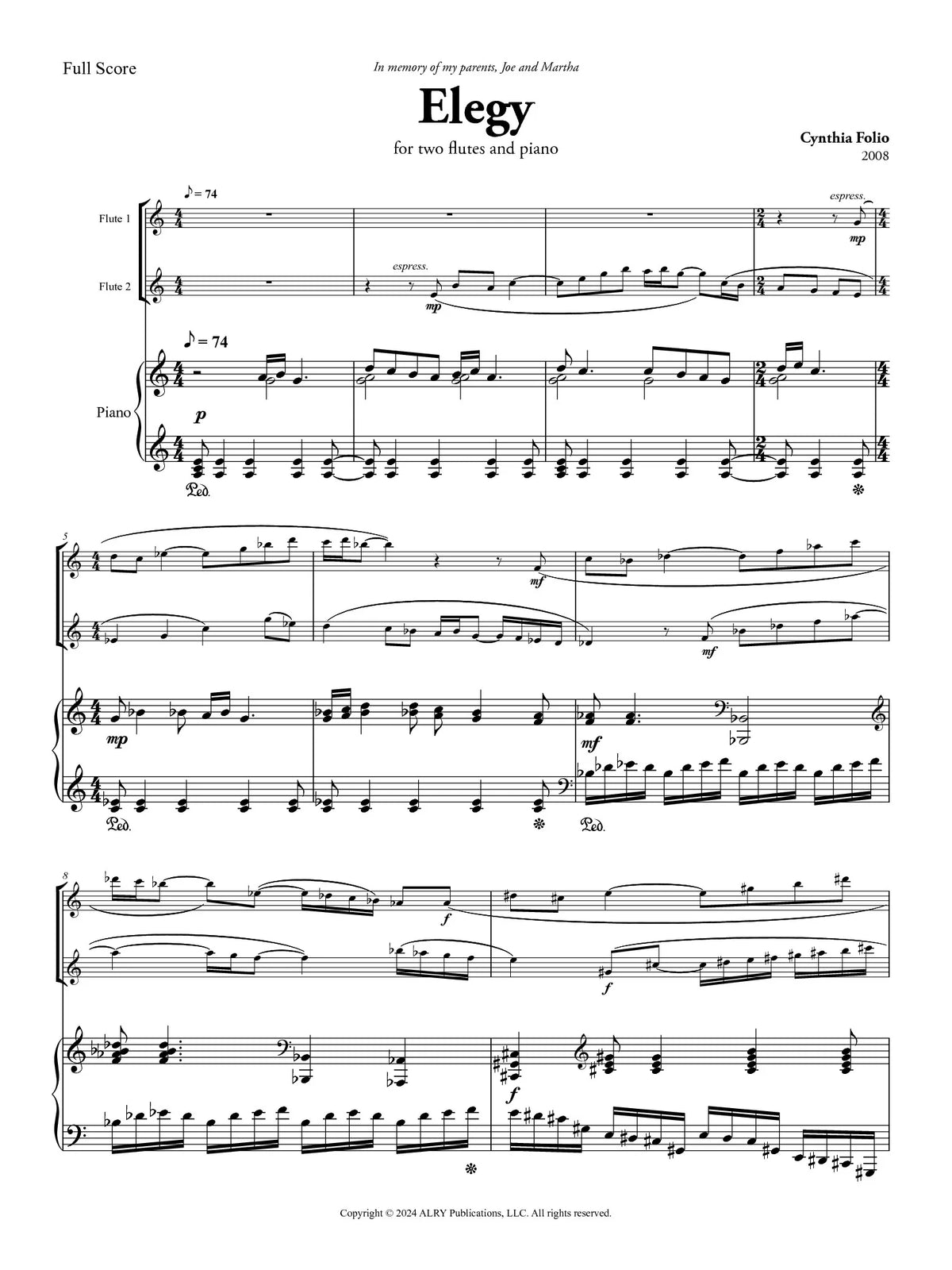 Folio: Elegy