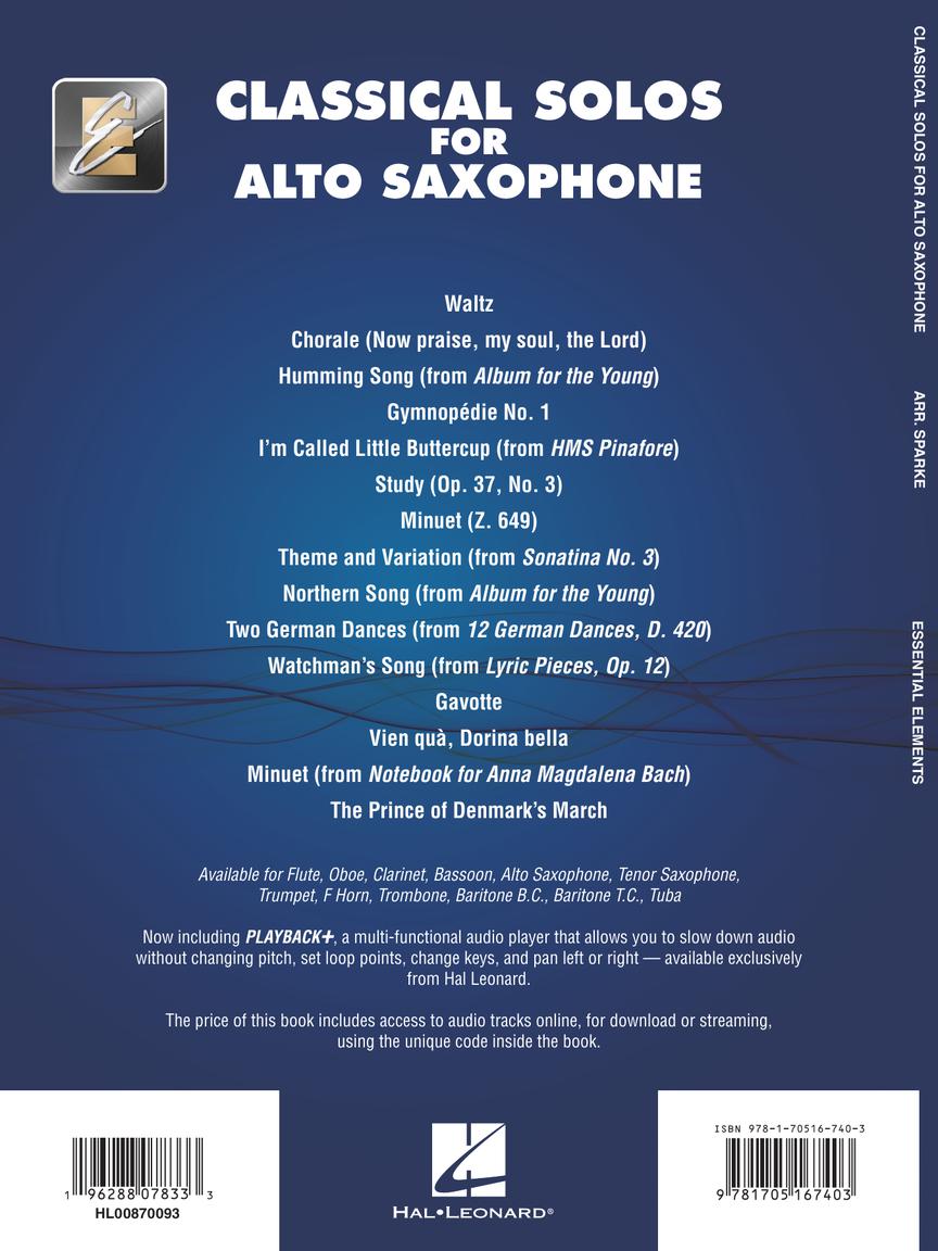 Classical Solos for Alto Sax - Volume 1