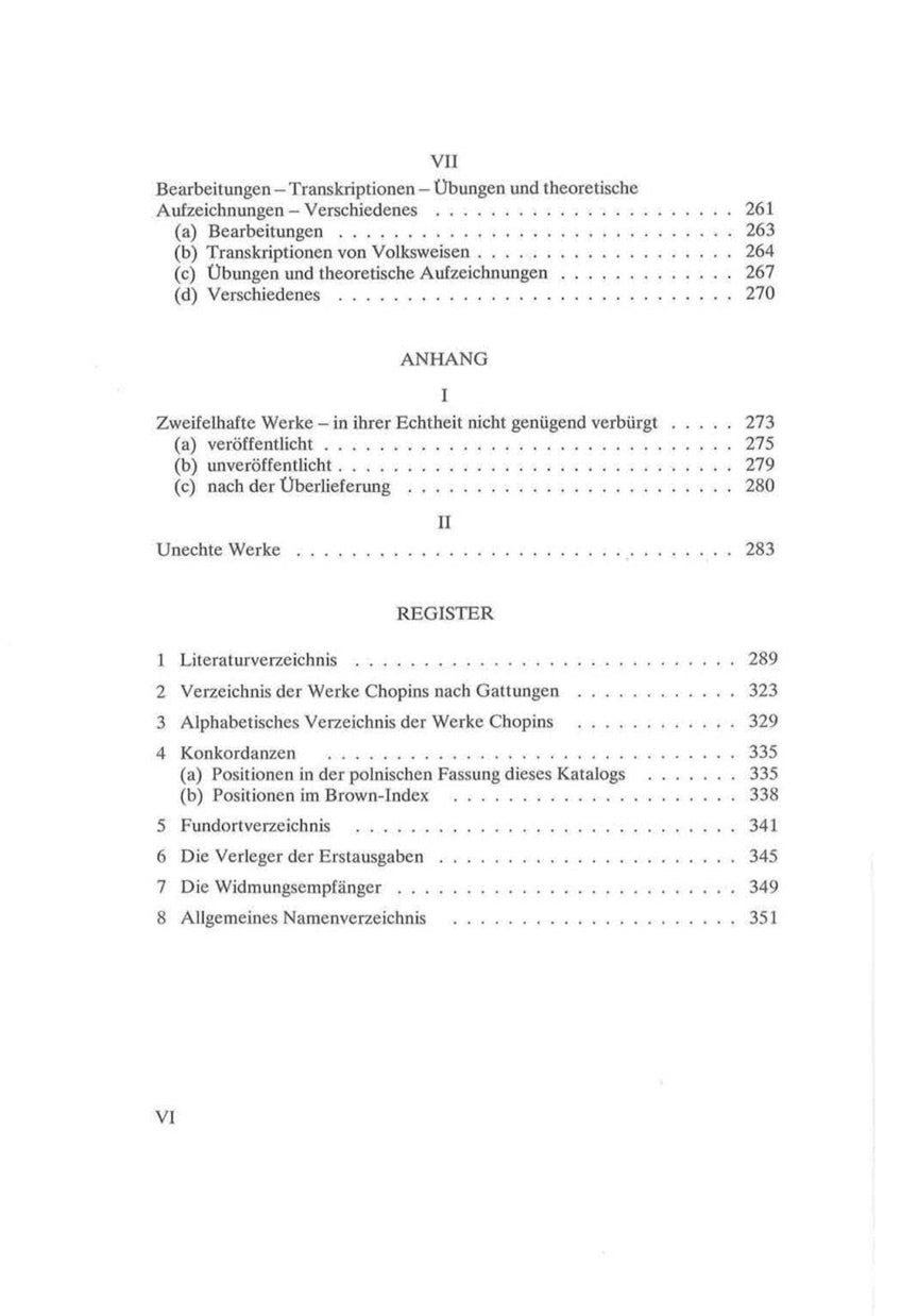 Chopin: Thematisch-Bibliographisches Werkverzeichnis (Thematic Bibliography)