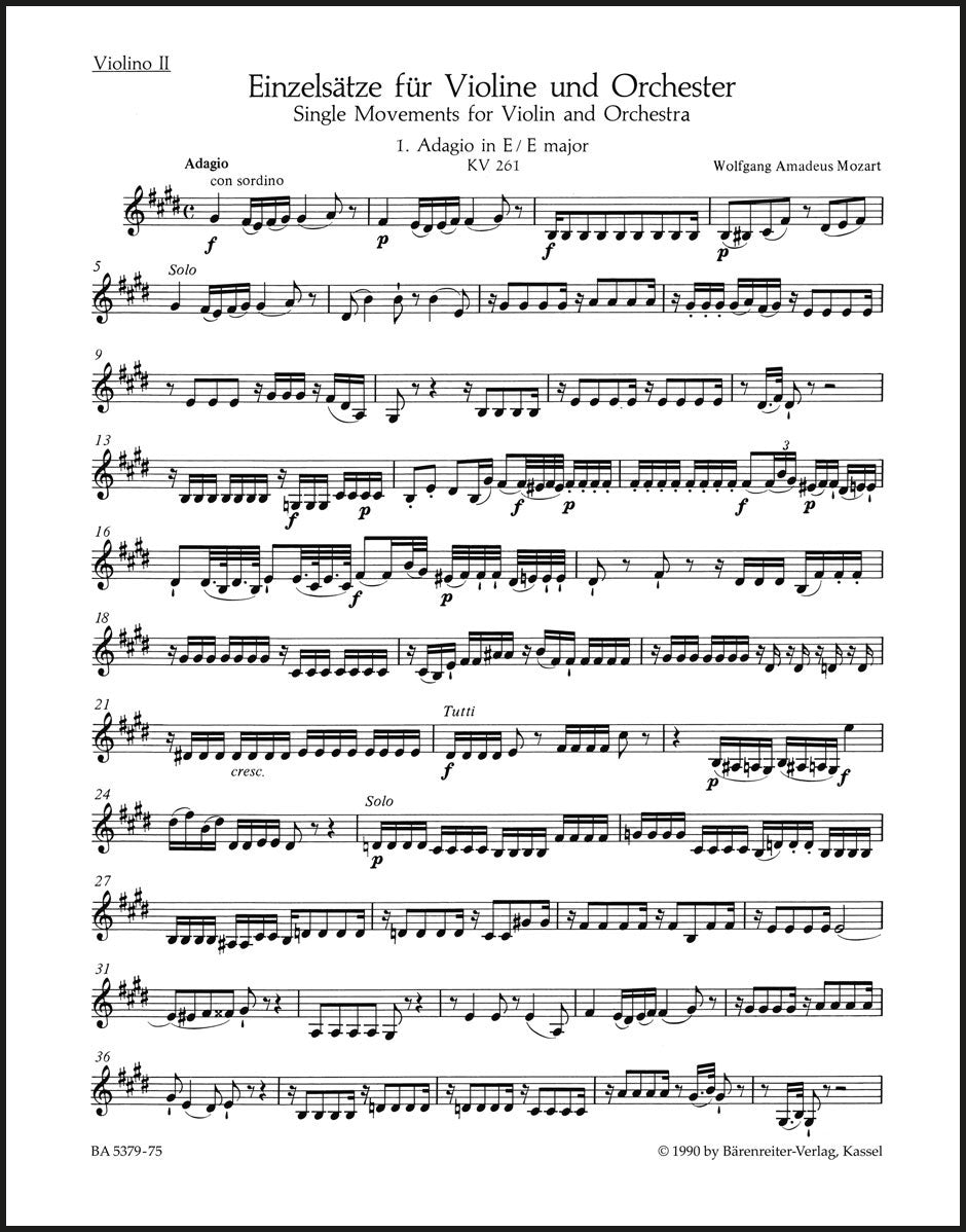 Mozart: Pieces for Violin and Orchestra, K. 261, 269 & 373