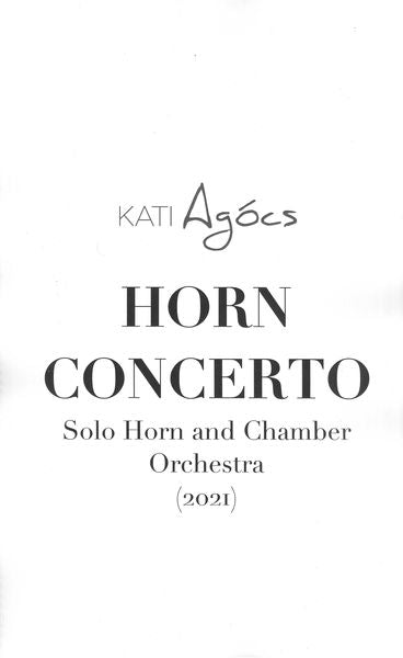 Agócs: Horn Concerto