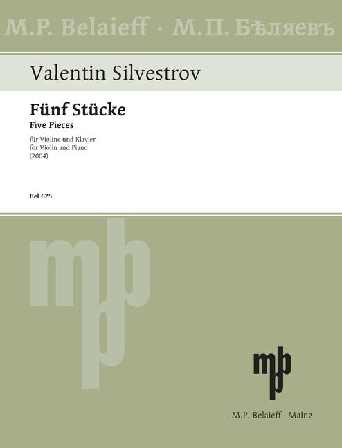 Silvestrov: Five Pieces
