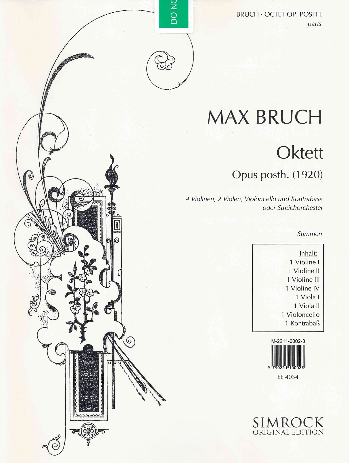 Bruch: String Octet, Op. posth.