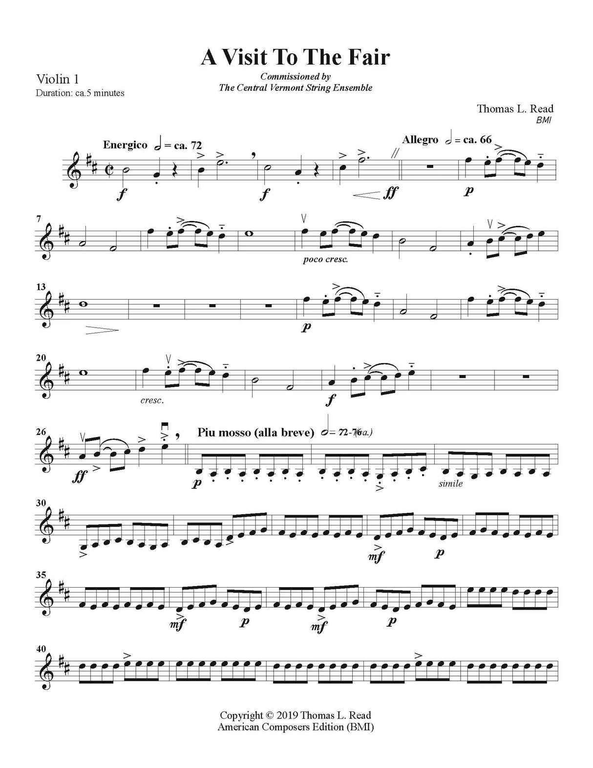 Read: A Visit to the Fair for String Orchestra