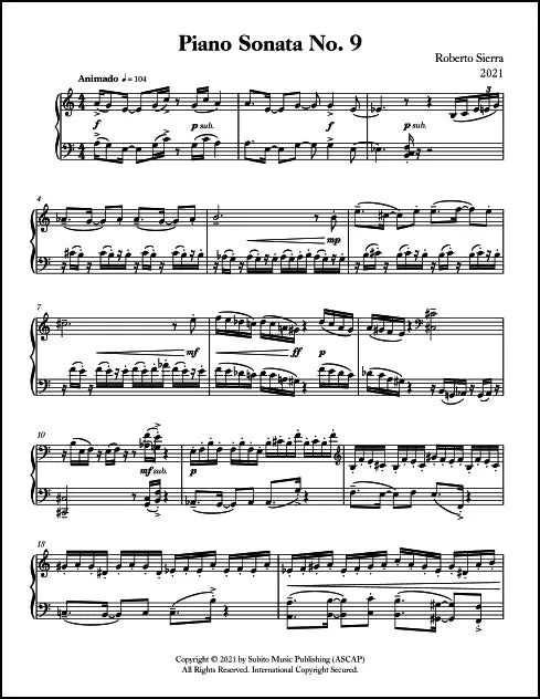 Sierra: Piano Sonata No. 9