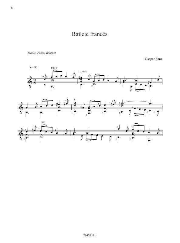 12 pièces baroques espagnoles (transc. for guitar)