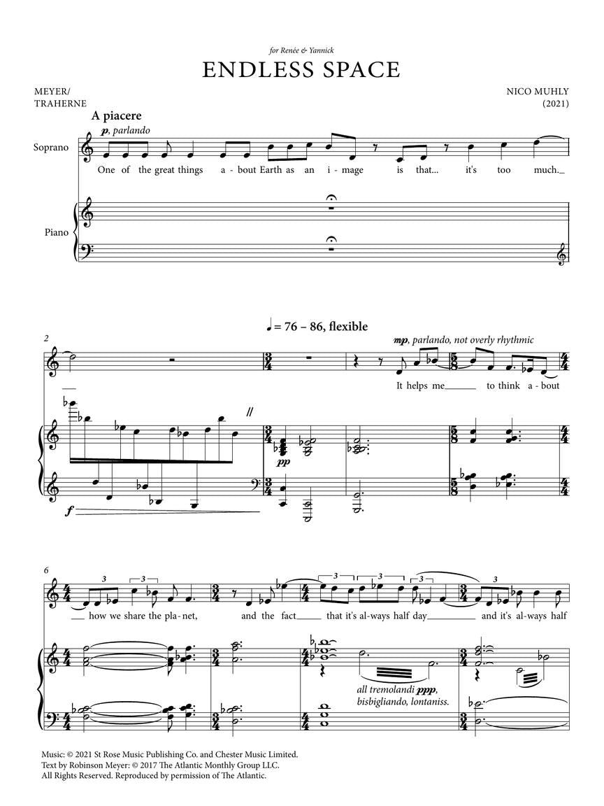 Muhly: Endless Space