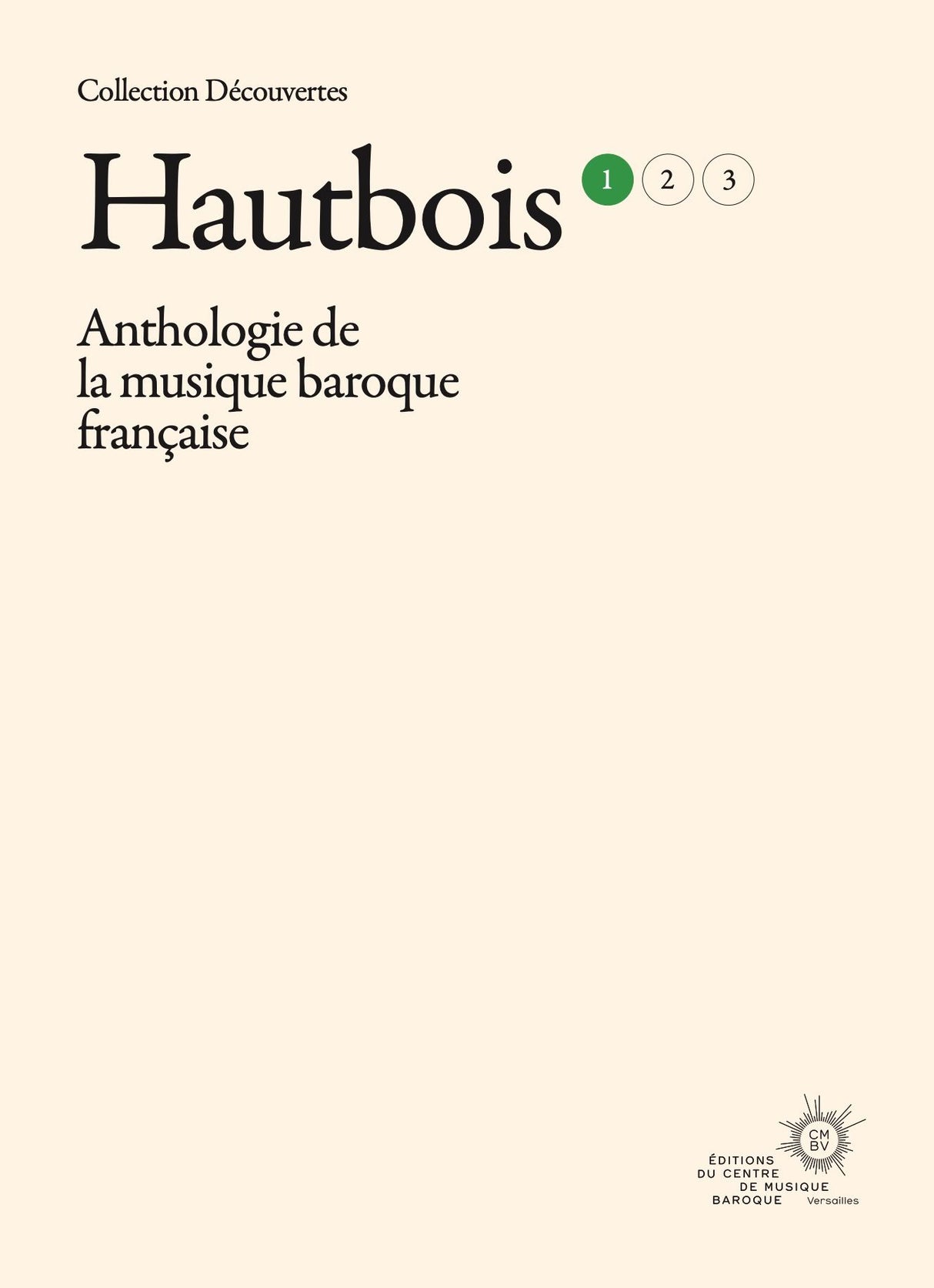 Anthology of French Baroque Music - Oboe - Volume 1