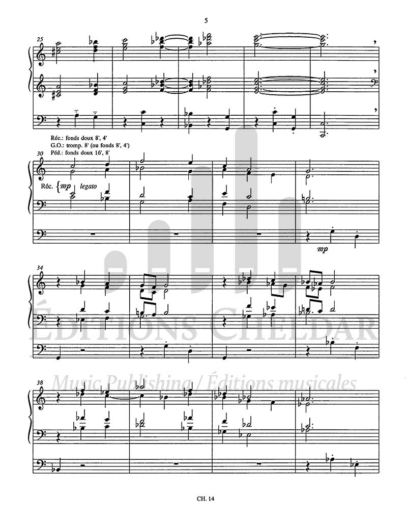 Bédard: Suite for Organ