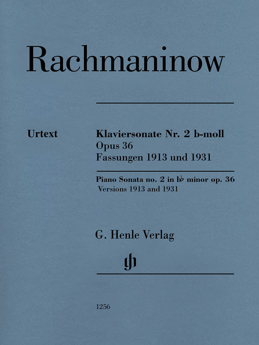 Rachmaninoff: Piano Sonata No. 2, Op. 36 (Versions 1913 and 1931)