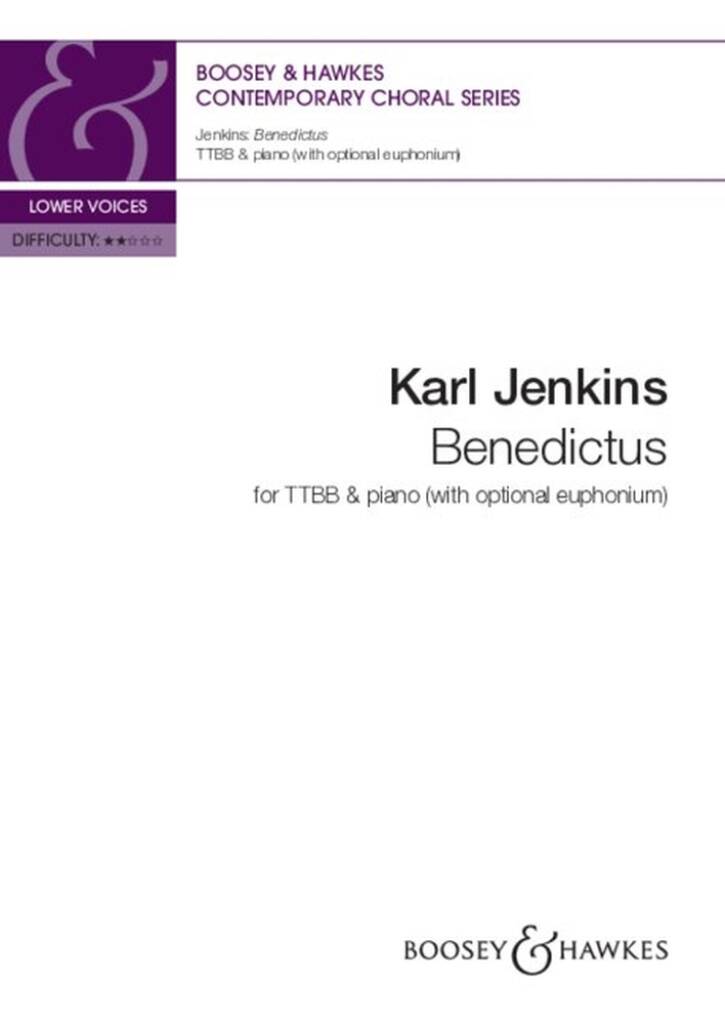 Jenkins: Benedictus from The Armed Man (arr. for TTBB choir, piano, & optional euphonium)