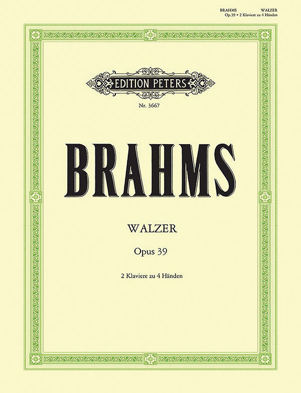 Brahms: 5 Waltzes from Op. 39 for Two Pianos