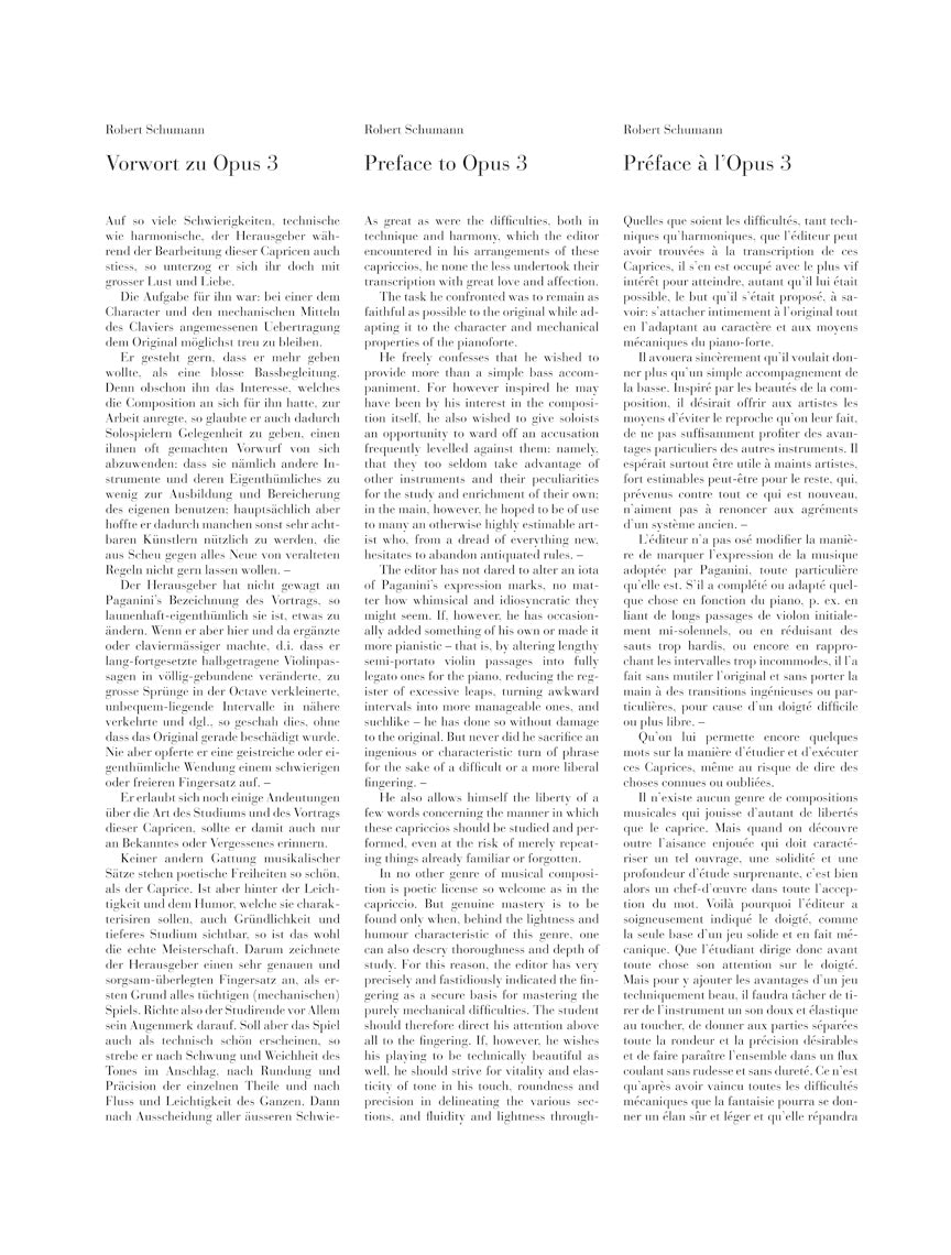 Schumann: Paganini Studies, Op. 3 and, Op. 10