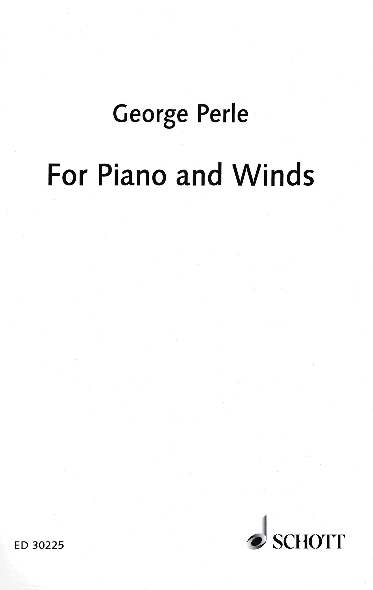 Perle: For Piano and Winds