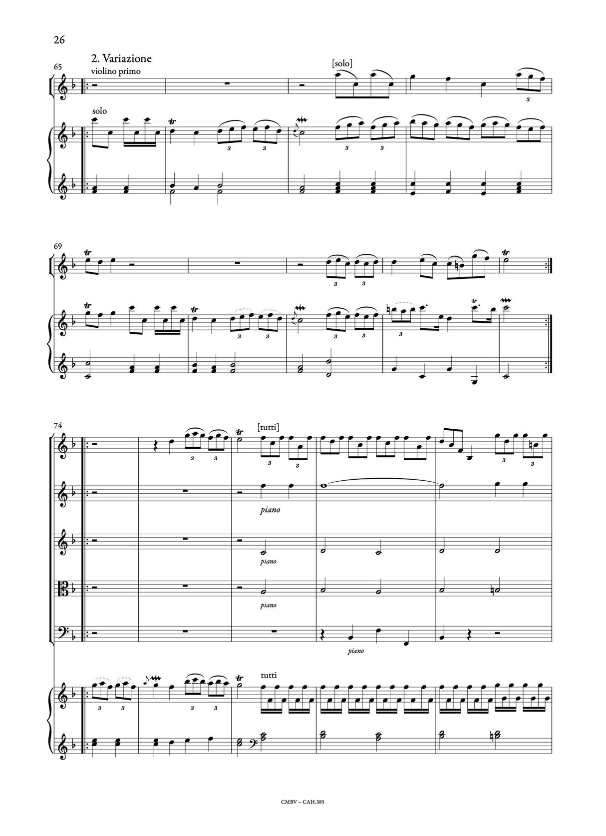 Corrette: Concerto for Violin & Harpsichord, Op. 26, No. 5