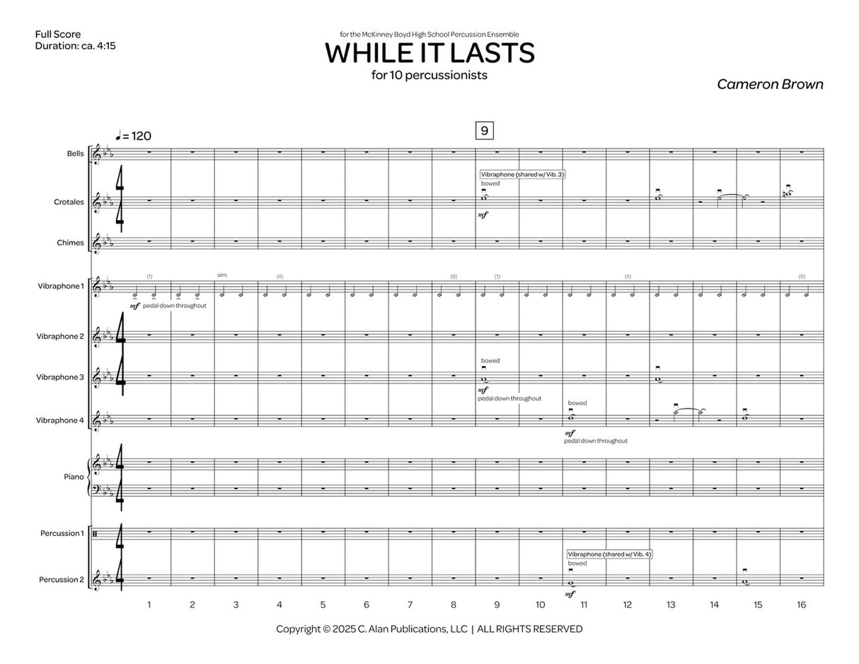 Brown: While it Lasts