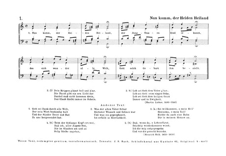 Bach: Choralsätze zum Orgelbüchlein