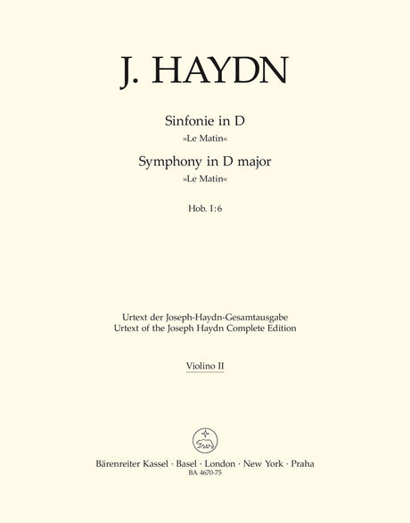 Haydn: Symphony No. 6 in D Major, Hob. I:6