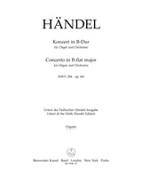Handel: Organ Concerto in B-flat Major,HWV 294, , Op. 4, No. 6