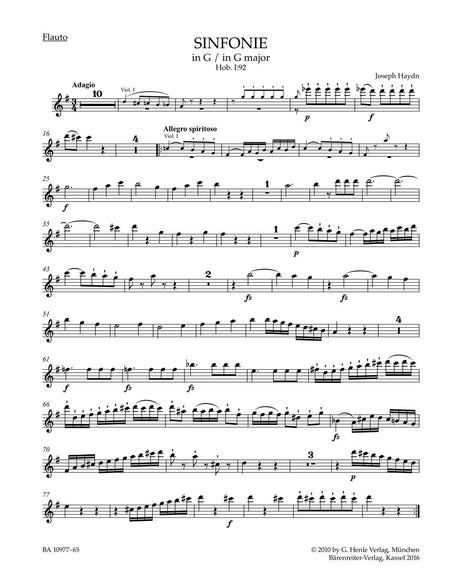 Haydn: Symphony in G Major, Hob. I:92
