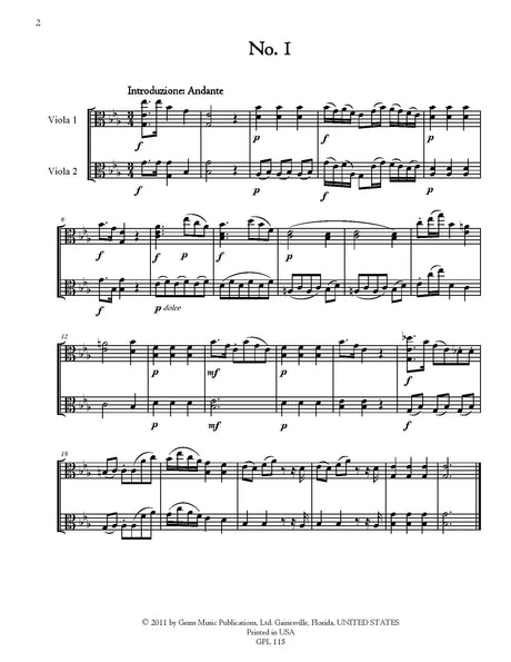 18th Century Italian Viola Duets - Volume 1 (Nos. 1-22)