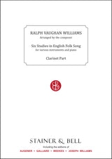 Vaughan Williams: 6 Studies in English Folk Song (arr. for clarinet)