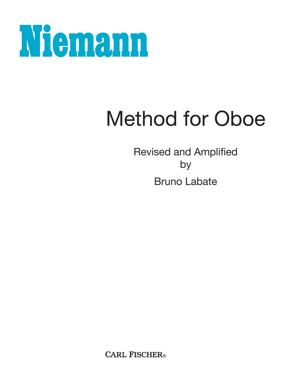 Niemann: Method for Oboe