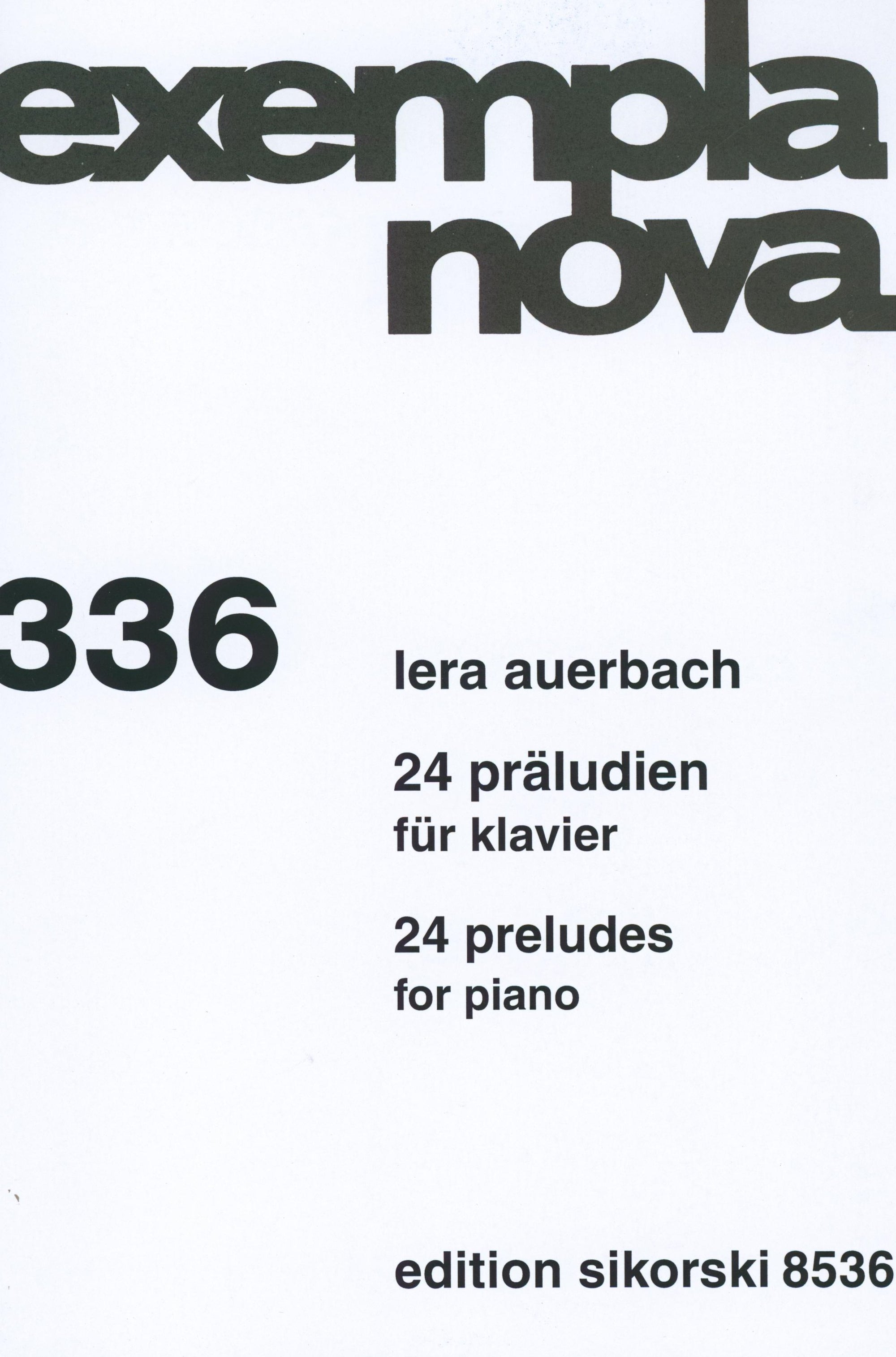 Auerbach: 24 Preludes, Op. 41