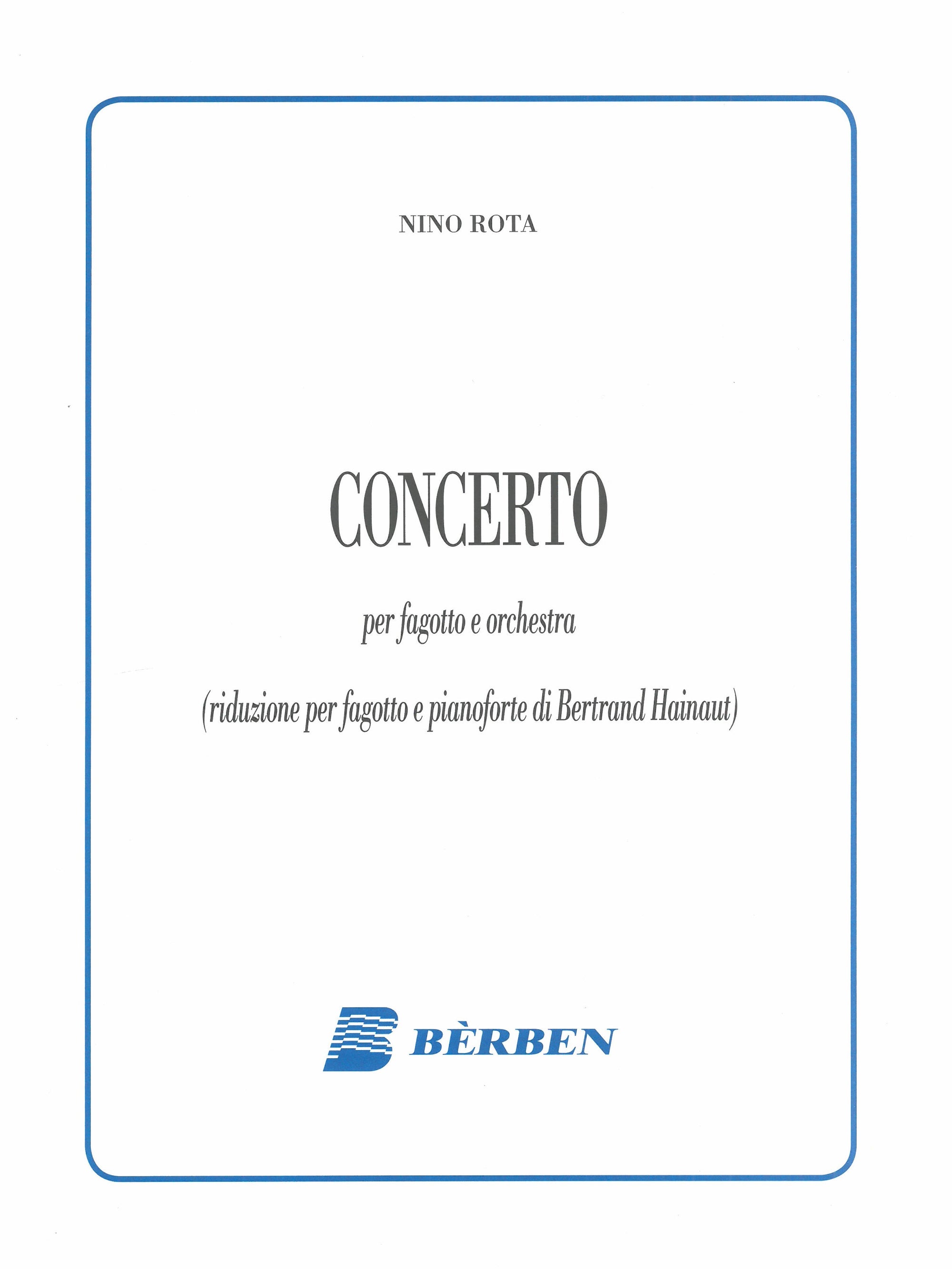 Rota: Bassoon Concerto