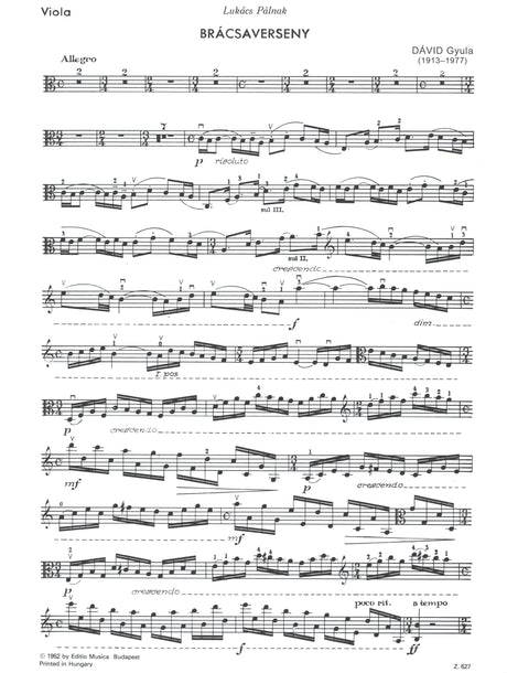 Dávid: Viola Concerto