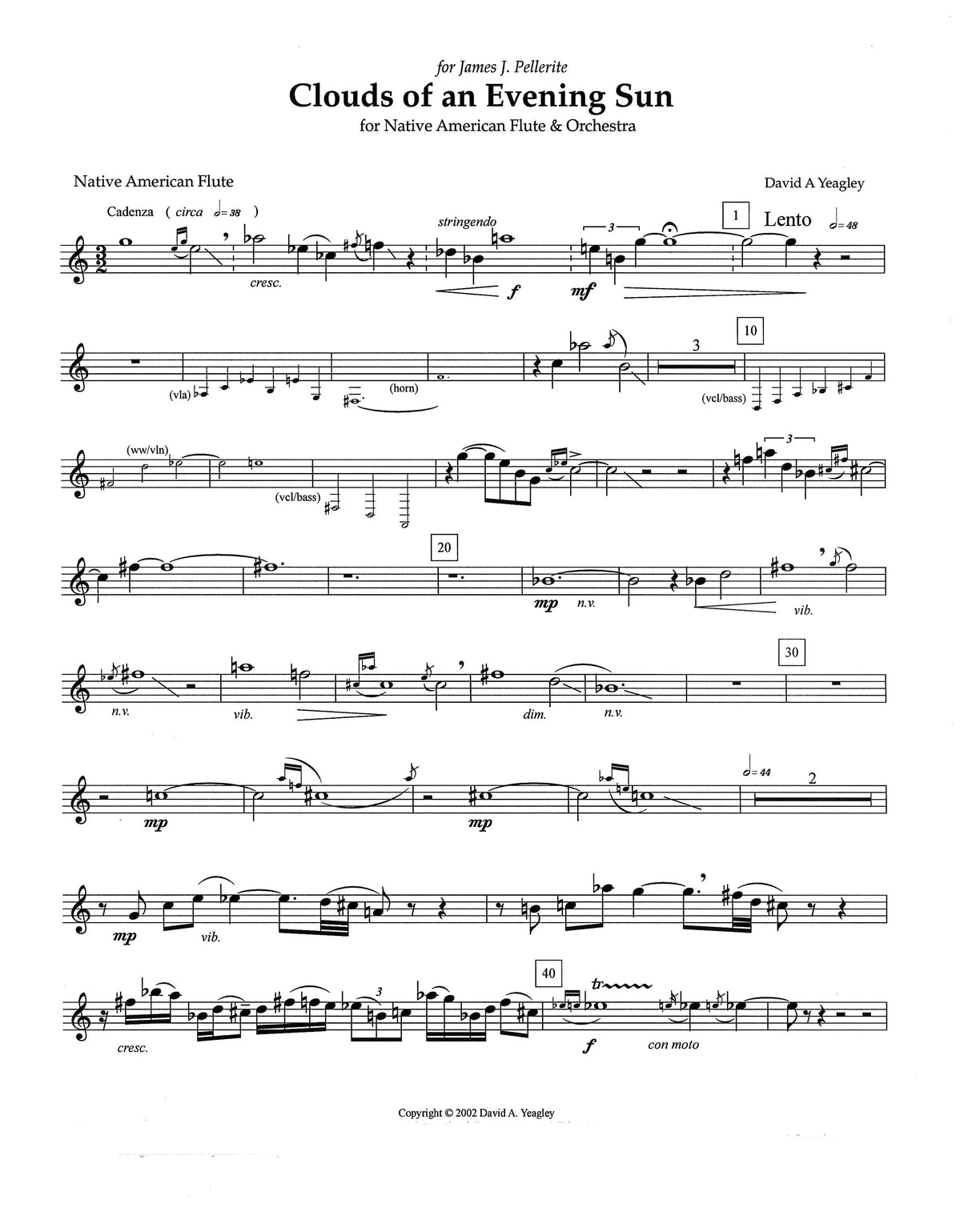 Yeagley: Clouds of An Evening Sun