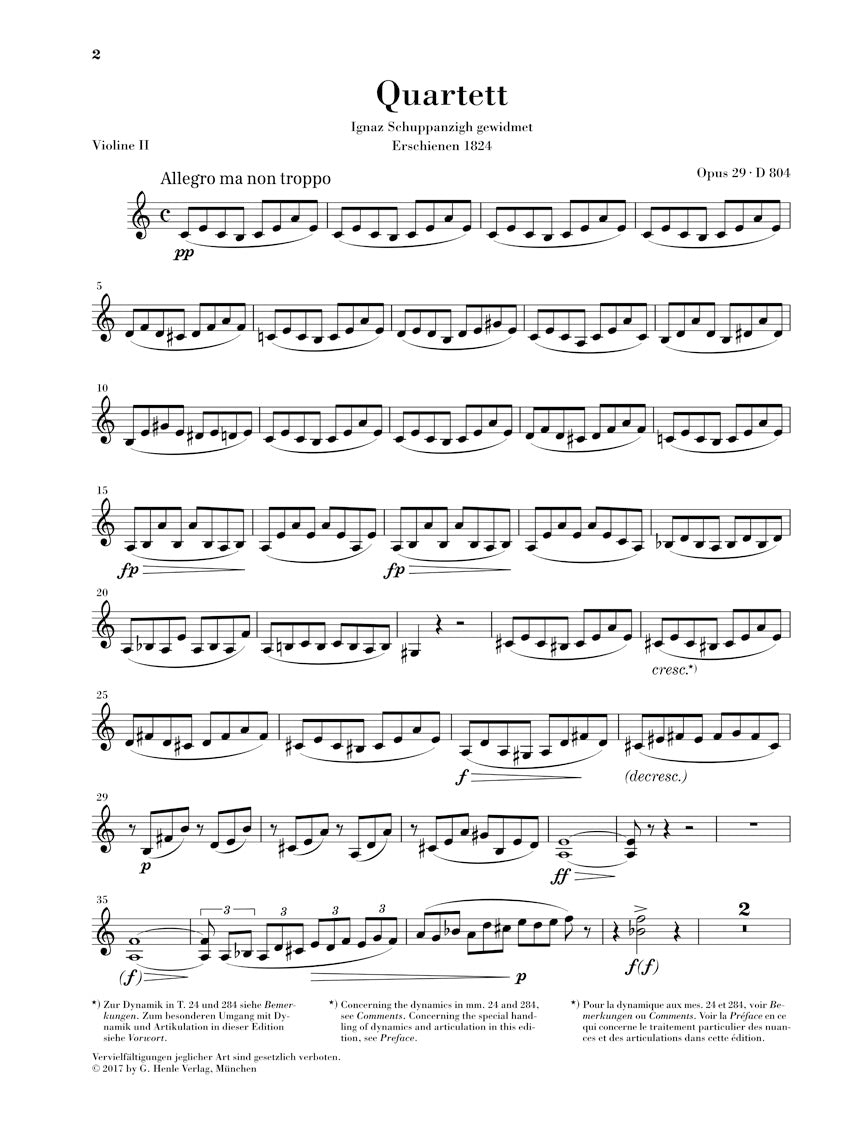 Schubert: String Quartet in A Minor, D 804, Op. 29