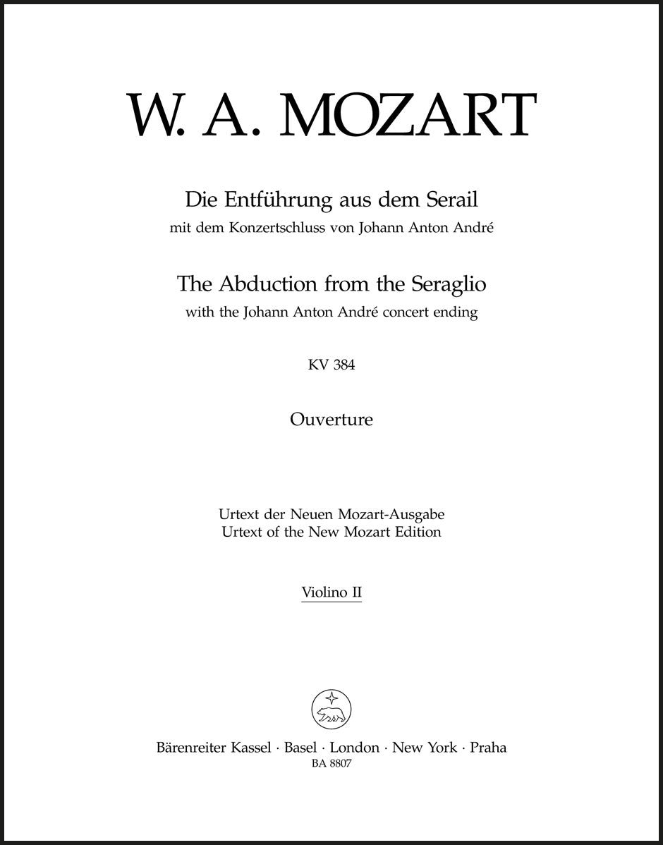 Mozart: Overture to The Abduction from the Seraglio, K. 384